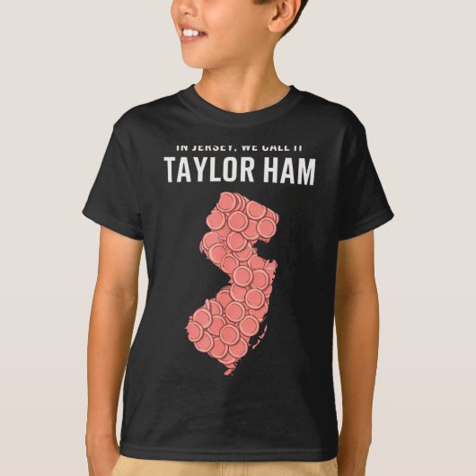 T-shirt Taylor Ham Shirt - Nj Breakfast Staple Rk Roll Des (Devant)