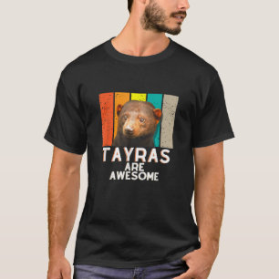 T-shirt Tayra Wildlife Weasel Animal Hommes Vintages Femme