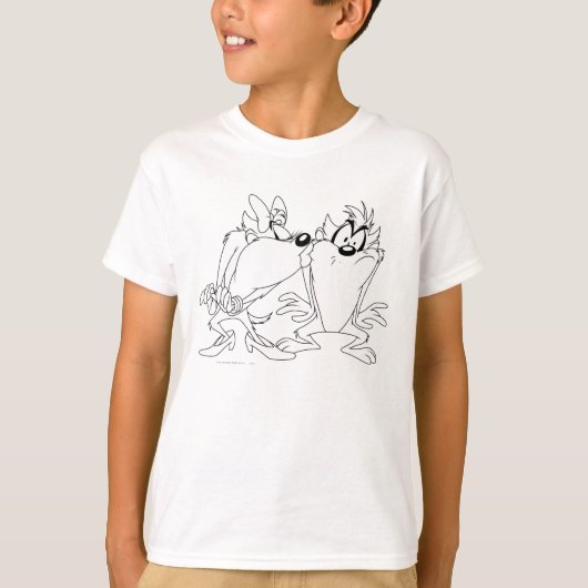 T-shirt TAZ™ et fille (Devant)