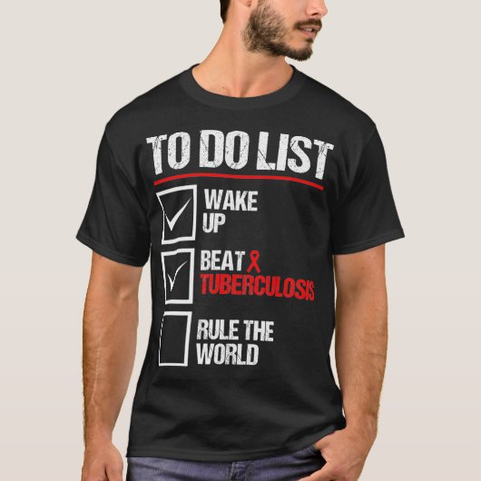 T-shirt TB awareness tuberculosis World TB Awareness baris (Devant)