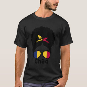 T-shirt Tchad Afro Cheveux Chadien Racines Fière Tchadien