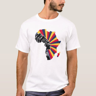 T-shirt Tchad Drapeau Afrique Carte Patrimoine Ethnique No