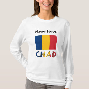 T-shirt Tchad et Drapeau Tchadien Personnalisés