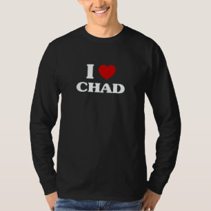 T-shirt Tchad je cœur Tchad Souvenir j'aime Tchad
