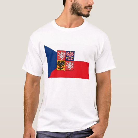 T-shirt tchécoslovaque de drapeau (République (Devant)