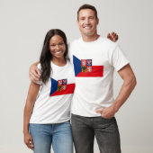 T-shirt tchécoslovaque de drapeau (République (Unisexe)