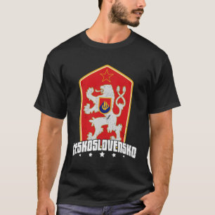 T-shirt Tchécoslovaquie Tchèque Slovaquie Europe centrale 