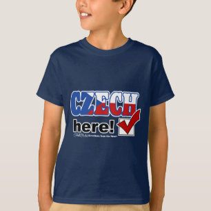 T-shirt Tchèque ici (foncé)