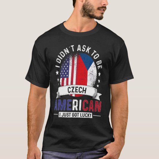 T-shirt Tchèque Pays Américains Drapeaux Pays de Fierté Tc (Devant)