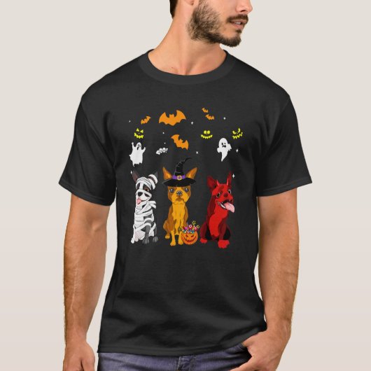 T-shirt Tchien Boston Terrier (Devant)