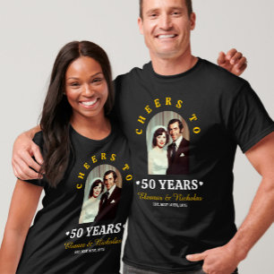 T-shirt Tchin à 50 Ans 50e Anniversaire de Mariage Photo