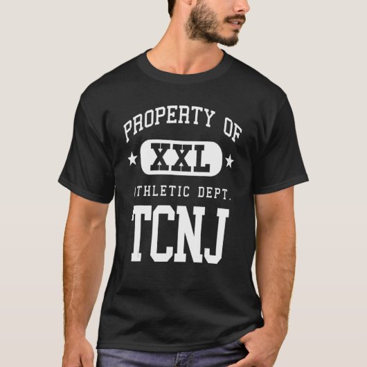 T-shirt TCNJ XXL Athletic School Property (Devant)