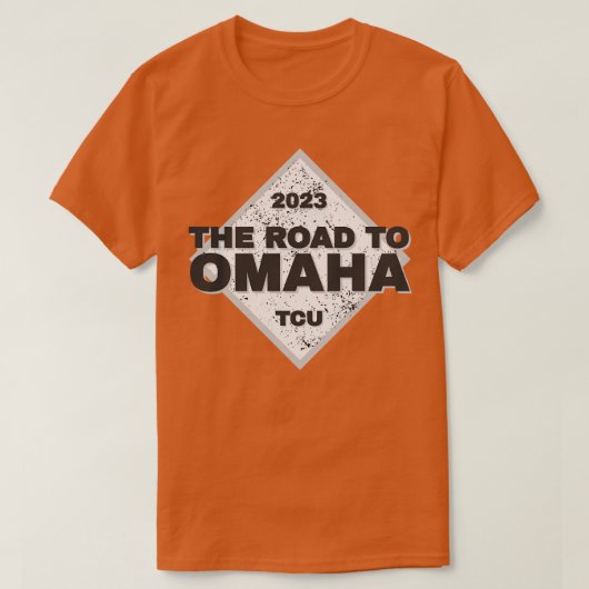 T-shirt TCU Road To Omaha College Baseball 2023 (Design devant)