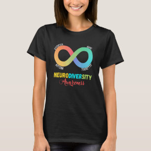 T-shirt Tdah Autisme Dyslexie Tourette Neurodiversité Sens