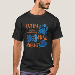 T-shirt TDAH Autisme Neurodiversité Animal Marin Quotidien