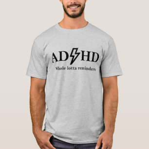 T-shirt TDAH et musique rock.