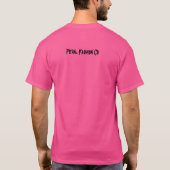 T-shirt Te crâne rose pour hommes (Dos)