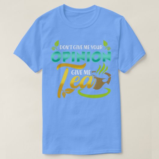 T-shirt Tea Lover Drôle Design Cadeau (Design devant)