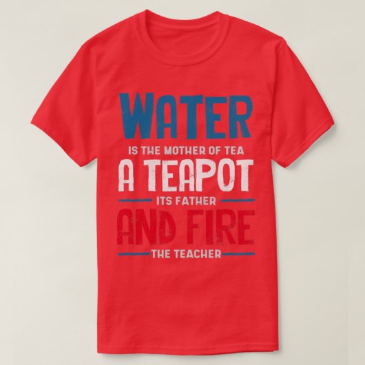 T-shirt Tea Lover Tea Drinker Tea Time (Design devant)