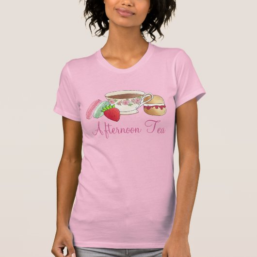 T-shirt Tea Party Macarons Tea Party Scone (Devant)