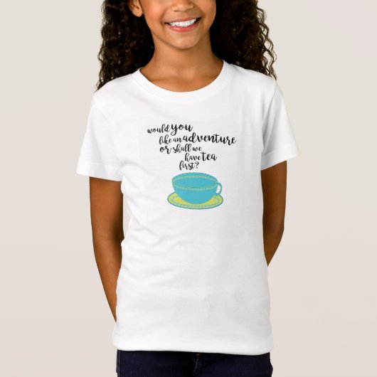 T-Shirt Tea Party Tea Cup Illustration (Devant)