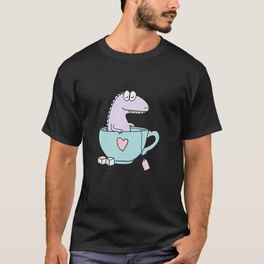 T-shirt Tea-rex Dinosaure Drôle T (Devant)