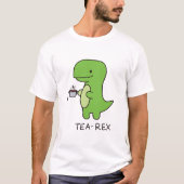 T-shirt Tea-Rex, Dinosaure mignon, Dino Amoureux (Devant)
