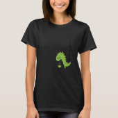 T-shirt Tea Rex Green rex Dinosaur (Devant)