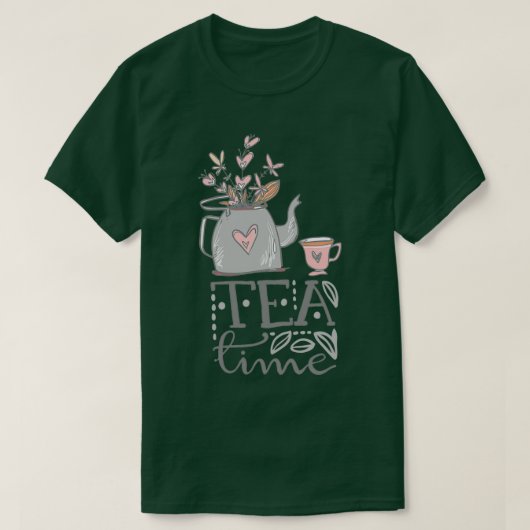 T-shirt Tea Set Teacup et Tea Kettle pour les amateurs de  (Design devant)