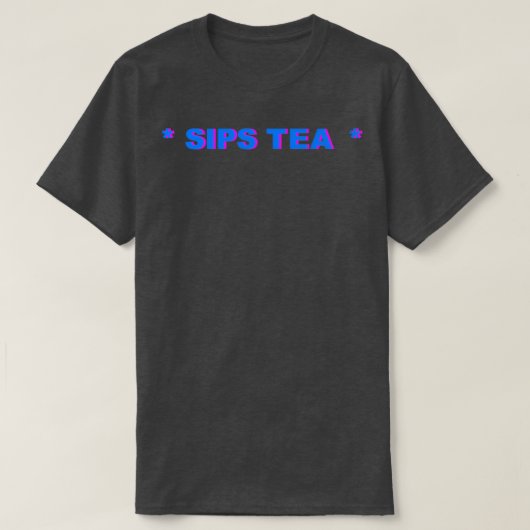 T-shirt Tea Sips coloré (Design devant)