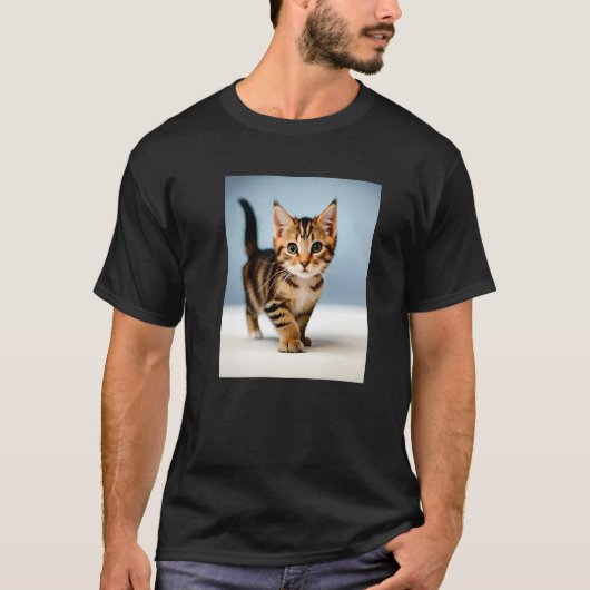 T-shirt tea tiger kitten (Devant)