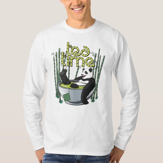 T-shirt Tea Time Panda (Devant)