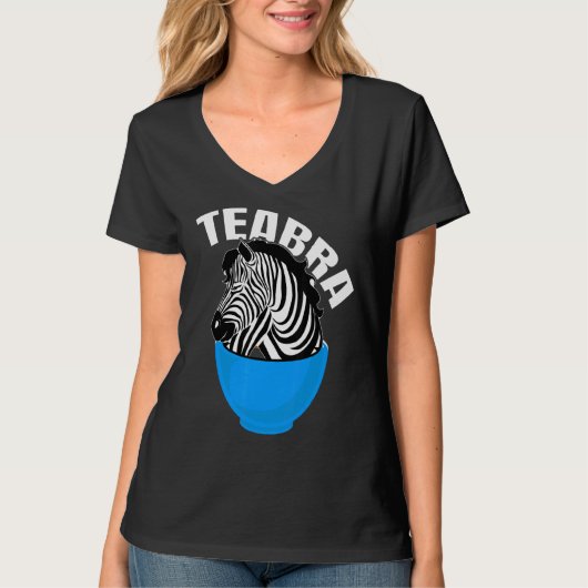 T-shirt Teabra Tea Zebra (Devant)