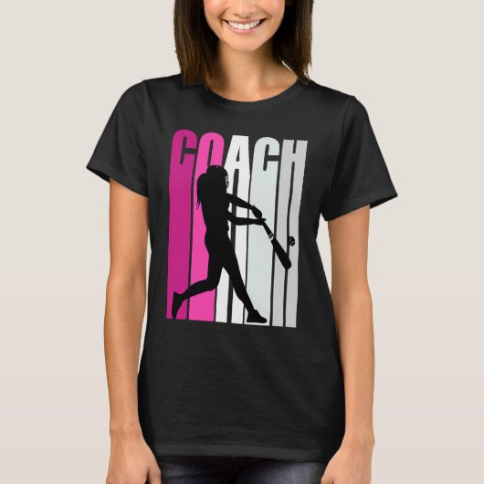 T-shirt Teach Female Baseballteacher Master Coach Softball (Devant)
