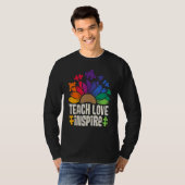 T-shirt Teach Love Inspire SPED Teacher Speducator Special (Devant entier)