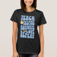 Teach Retro Personnalisé Inspirer Motivate Love Ré