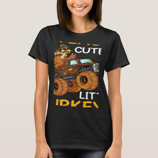 T-shirt Teach The Cutest Turkey Teacher Crushing Thanksgiv (Devant)