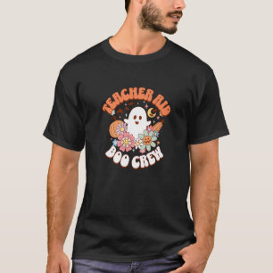 T-shirt Teacher Aid Boo Crew fantôme citrouille rétro Supe