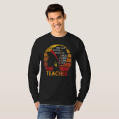T-shirt Teacher Black History Month Afro African Prde Men  (Devant entier)