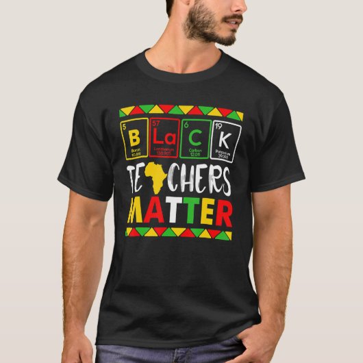 T-shirt Teacher Black History Month Pride African Teacher  (Devant)