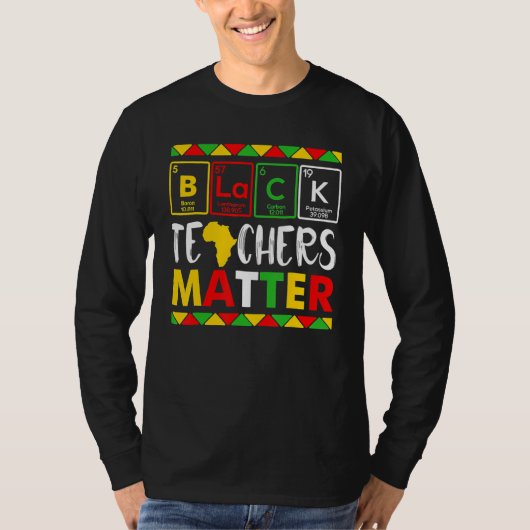 T-shirt Teacher Black History Month Pride African Teacher  (Devant)