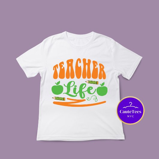 T-shirt Teacher Chemise Vie de l'enseignant