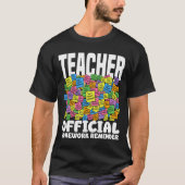 T-SHIRT TEACHER - OFFICIAL HOMEWORK REMINDER (Devant)