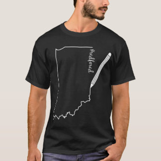 T-shirt Teacher Red Pour Ed RedForEd dessin au crayon Indi