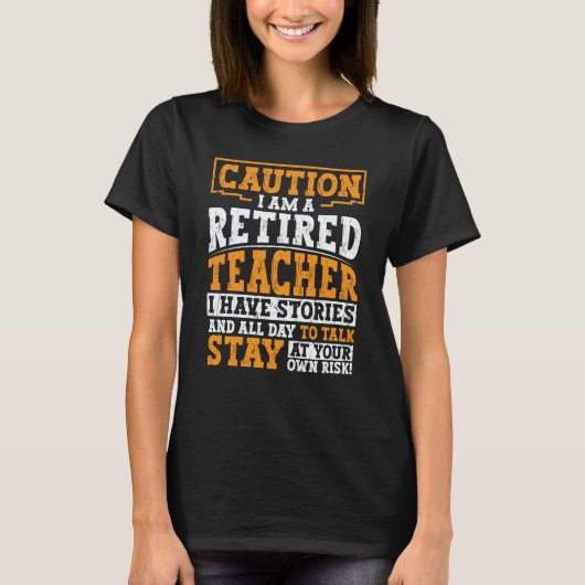 T-shirt Teacher Retirement Apparel Retired Teacher for Men (Devant)