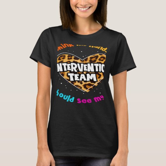 T-shirt Teacher Specialist Squad Para Intervention Team Le (Devant)