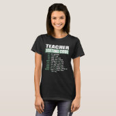 T-shirt Teacher Texting Code (Devant entier)