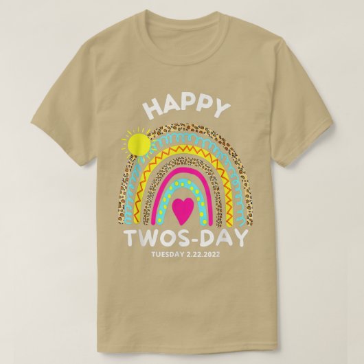 T-shirt Teaching 2nd Grade On Twosday 22222 22nd February  (Design devant)