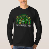 T-shirt Teaching Assistant Rainbow Lucky St Patrick's Day  (Devant)