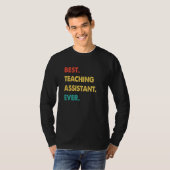 T-shirt Teaching Assistant Retro Best Teaching Assistant E (Devant entier)